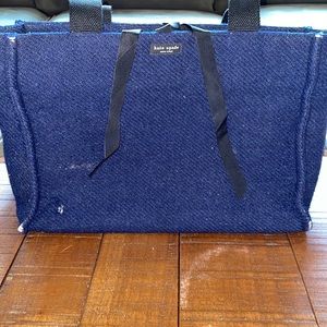 Kate Spade Navy Blue Tote Bag